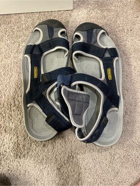 Camel Crown Mens Navy and Gray Sport Sandals - Outdoor Comfort